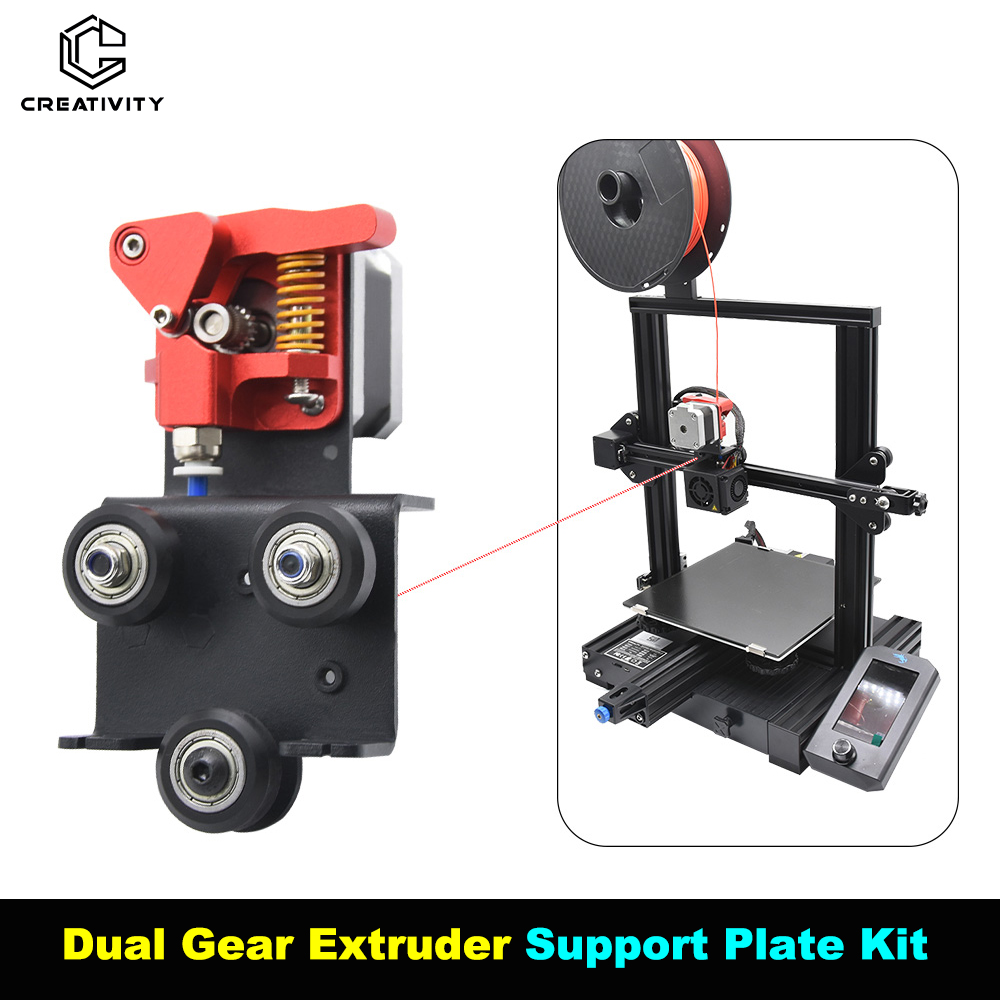 Linear Rail Mgn12H Set - Upgrade Kit pelat dukungan ekstruder gigi