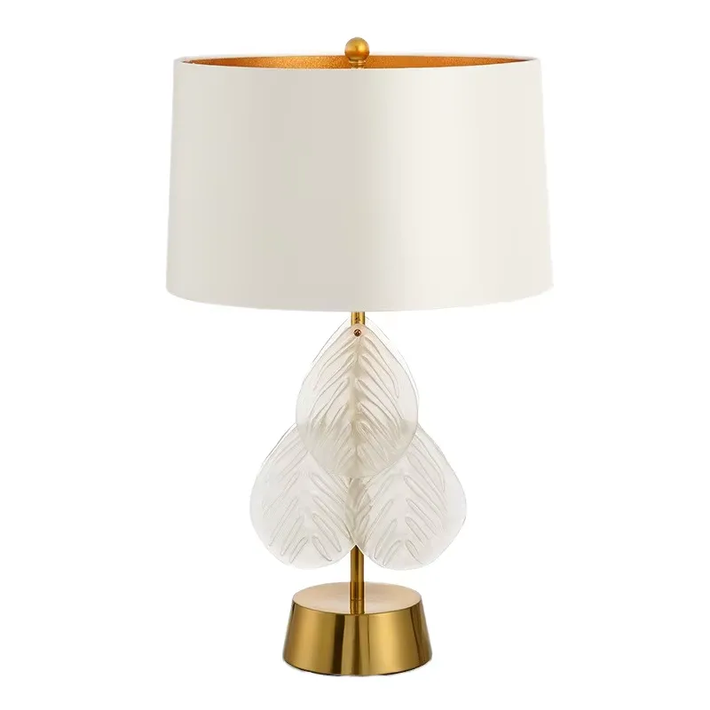 Glass Bed - Lampu Meja LED Gaya Postmodern Amerika,