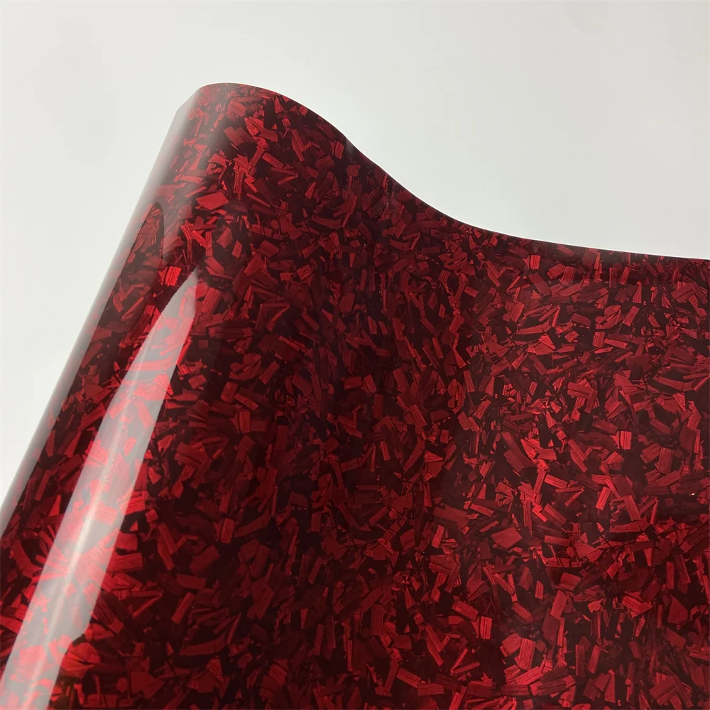 Fep Film - Film Vinyl Serat Karbon Merah Mengkilap