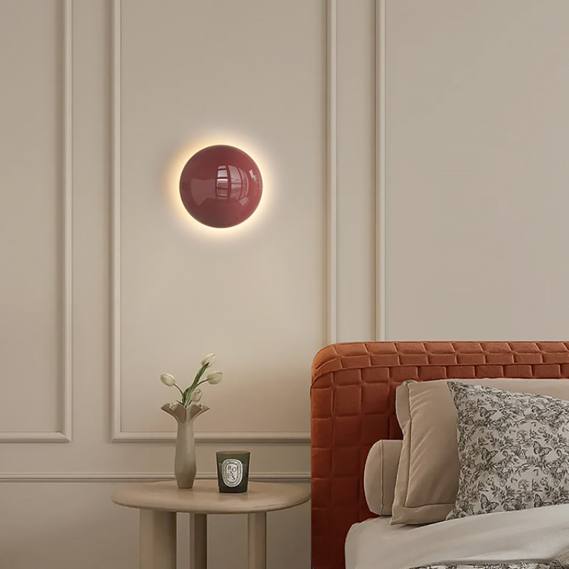 Glass Bed - Lampu Dinding Besi Kecil Bauhaus Minimalis