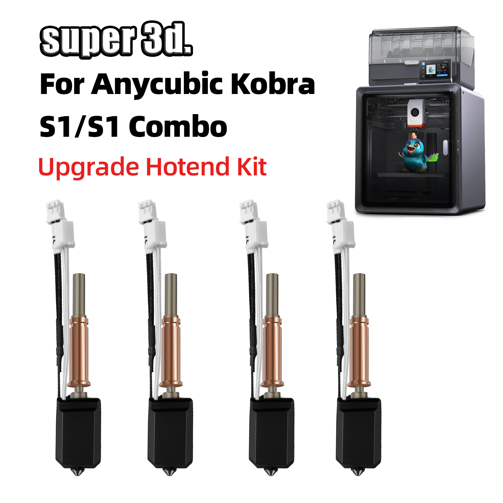 Hotend 0.4Mm - Untuk Anycubic Kobra S1 Hotend Kobra