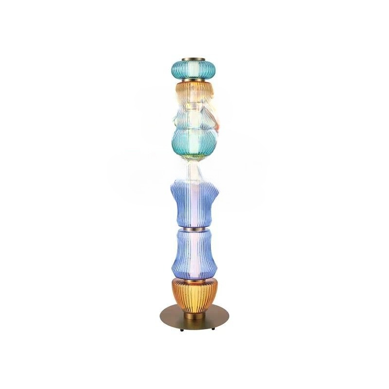 Glass Bed - Lampu Meja Kaca Bentuk Labu Modern
