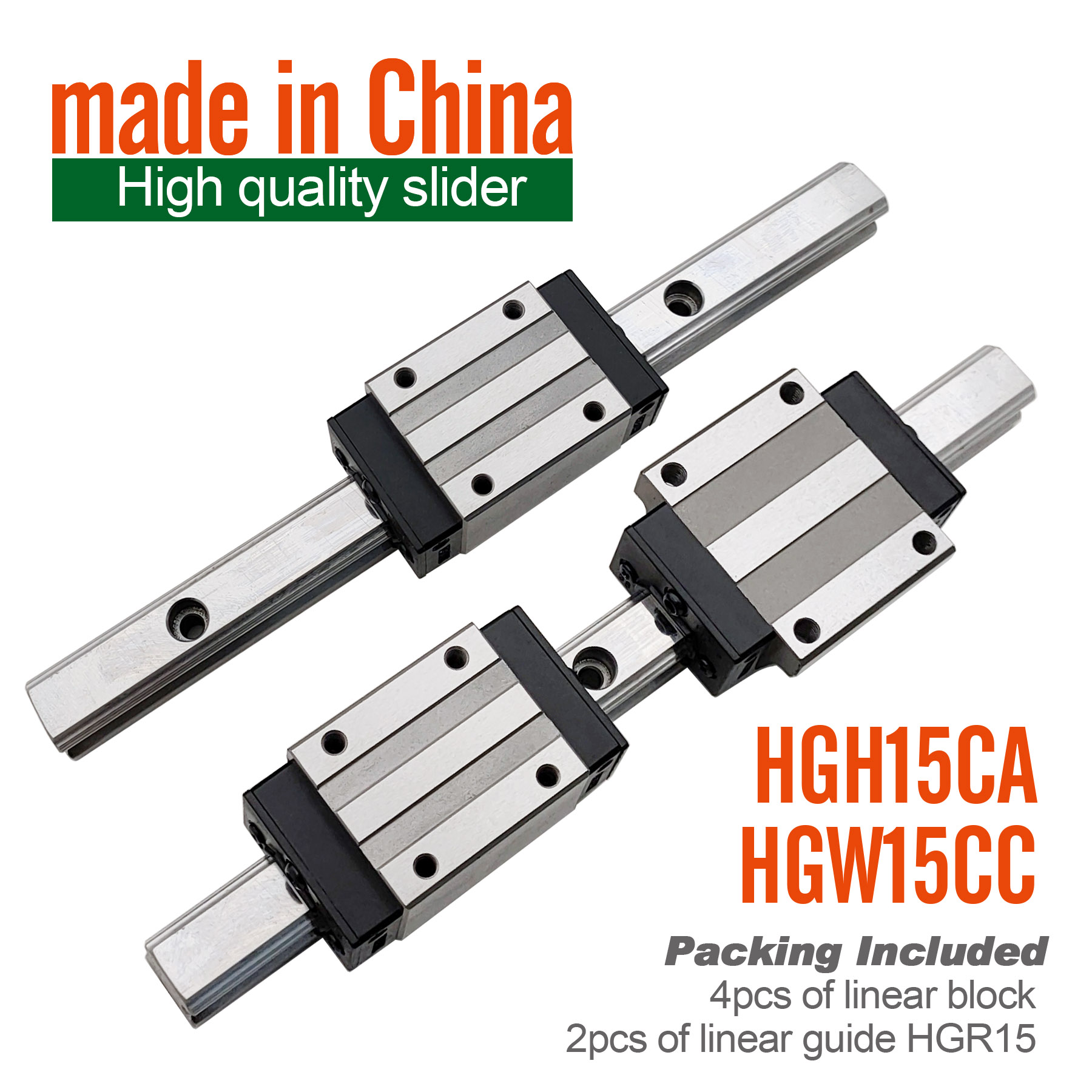 Linear Rail Mgn12H Set - HGW15CC HGH15CA 2 Buah HGR15 Rel