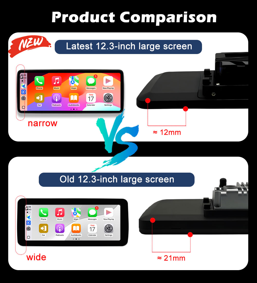 12.3 Inci QLED 2400*900P Carpl - Cr Touch ulasan dan harga