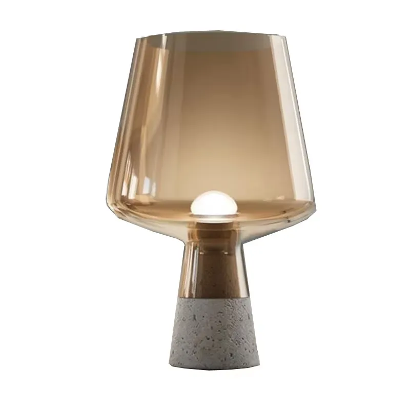 Lampu Meja Semen Bergaya Nordi - Glass Bed ulasan dan harga