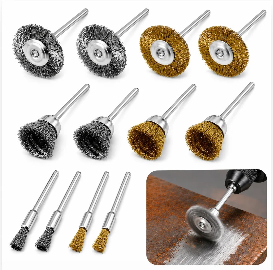 12 Buah Sikat Kawat Baja Kunin - Nozzle Brass ulasan dan harga