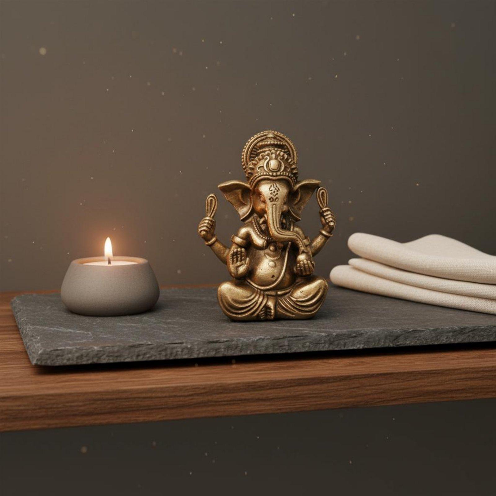 Patung Ganesha dari Kuningan M - Resin ulasan dan harga