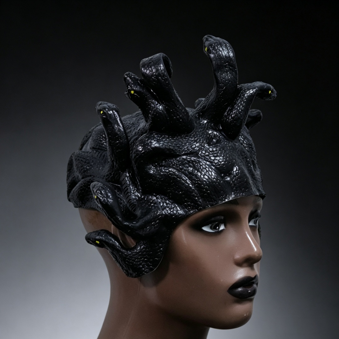Topeng Wig Lateks Medusa, Tope - Cobra Extruder ulasan dan harga