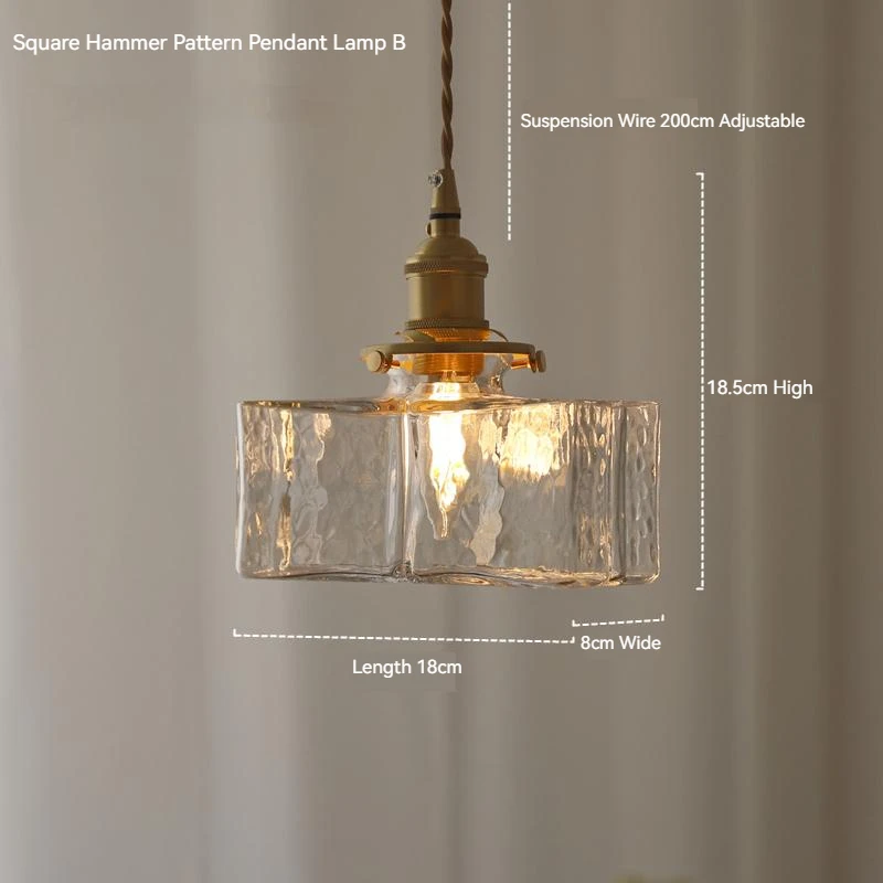 # Lampu Gantung LED Rustic unt - Glass Bed ulasan dan harga