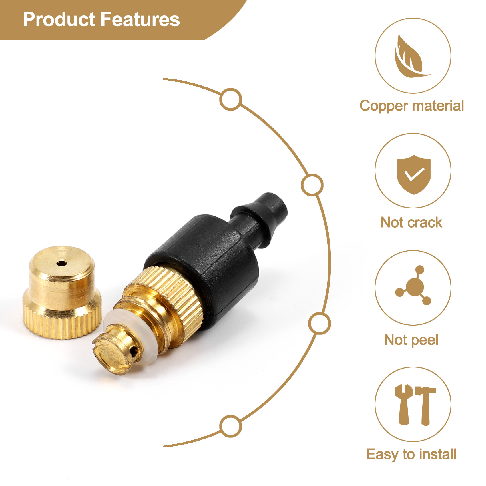 AB11-10, 10 buah, Nozel Penyem - Nozzle Brass ulasan dan harga