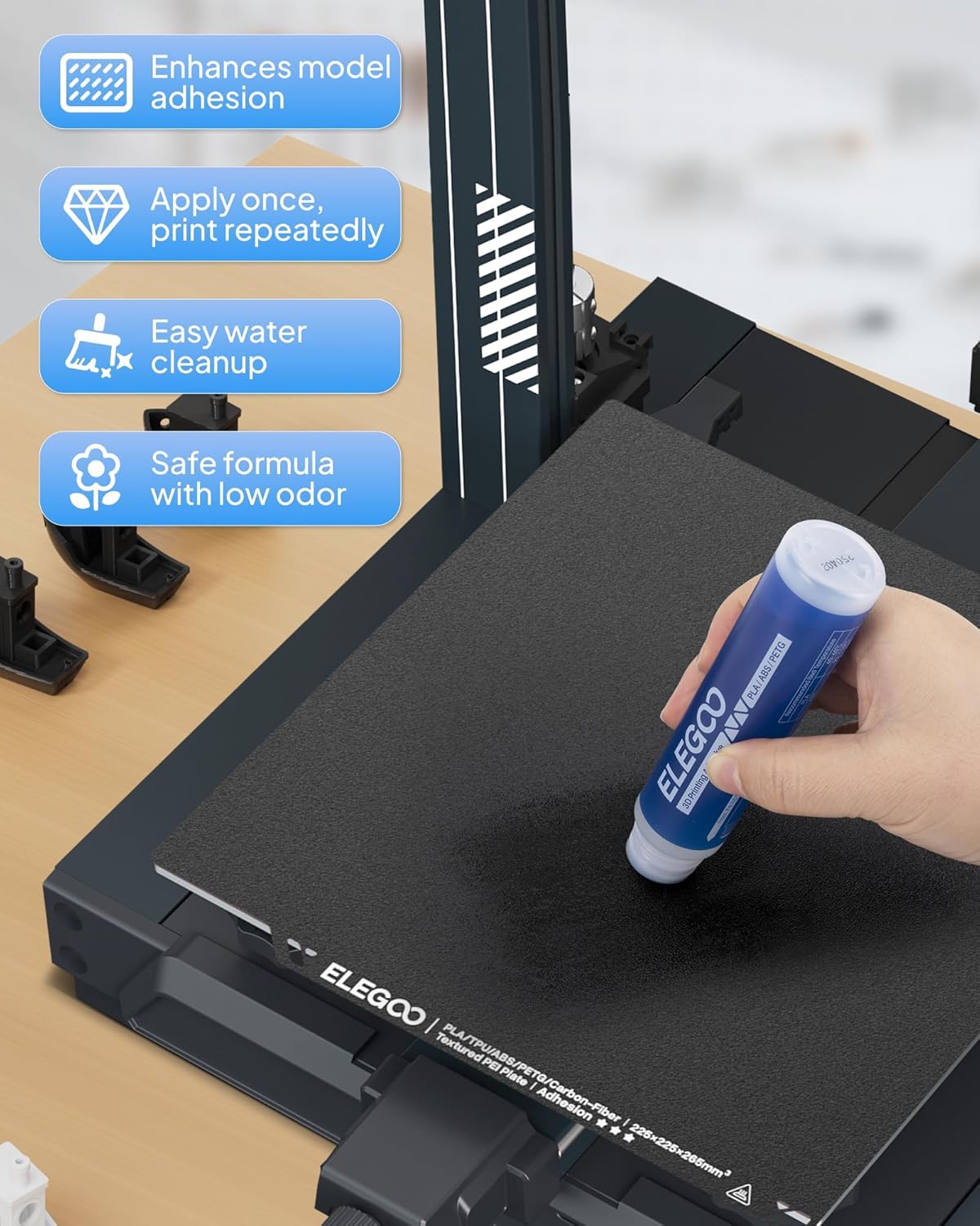 Lem Perekat Printer 3D ELEGOO  - Tpu Filament ulasan dan harga